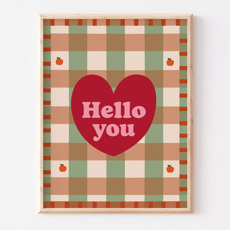 Affiche Hello you (30 x 40 cm)