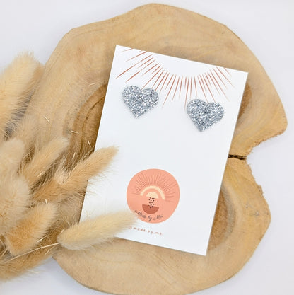 Petites boucles coeurs - Made by Maï