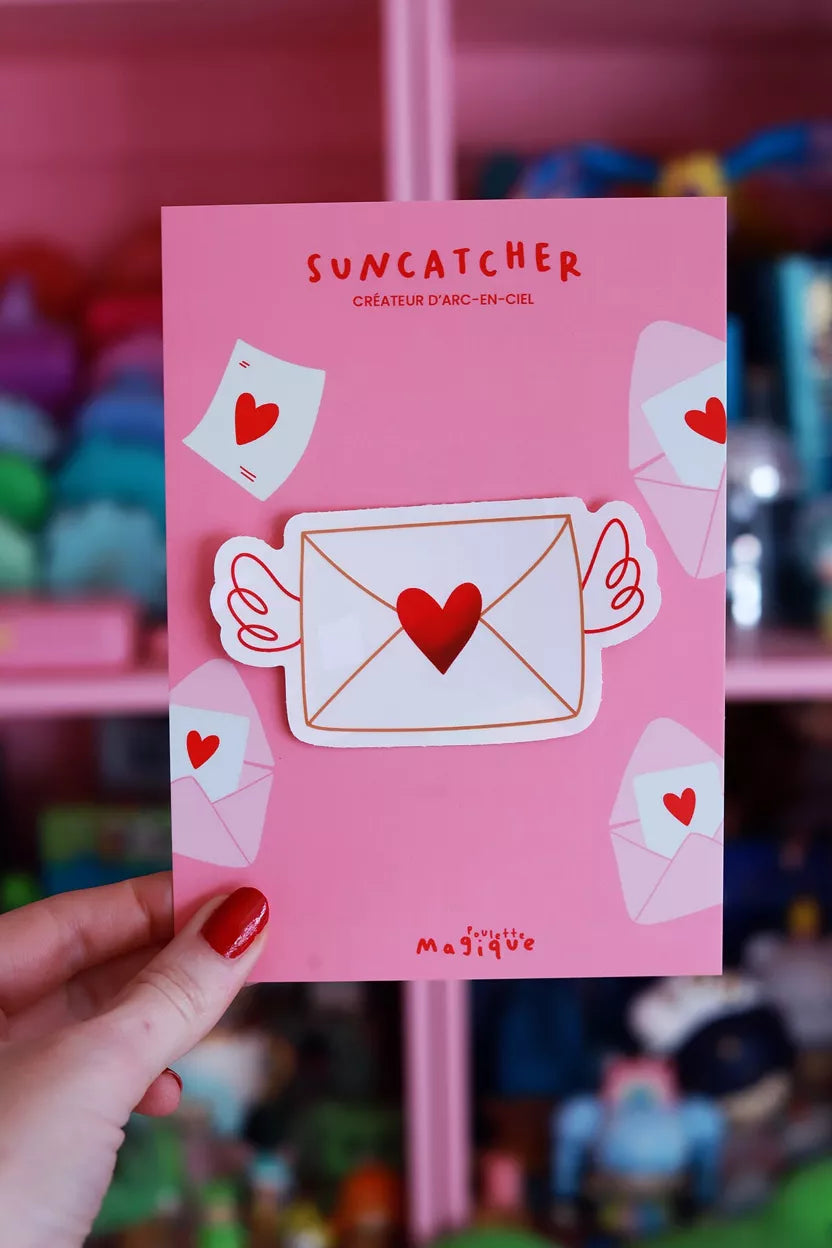 Sticker Suncatcher "Love letter" – Créateur d'arc-en-ciel