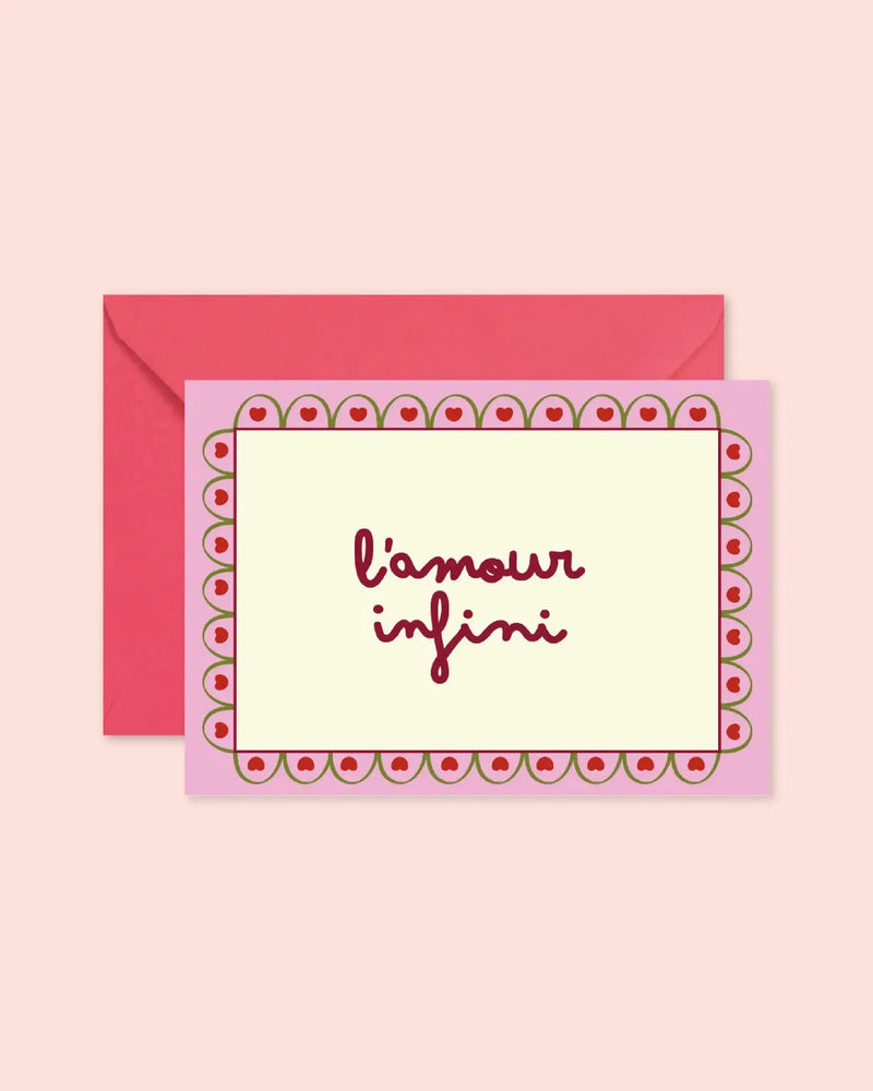 Carte "décoration" Summer of love (avec enveloppe)