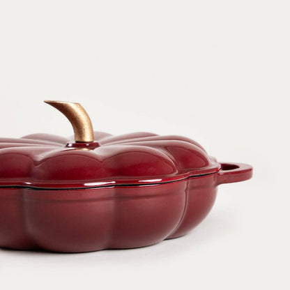 PRECOMMANDE - Cocotte citrouille en fonte bordeaux 1,5 L