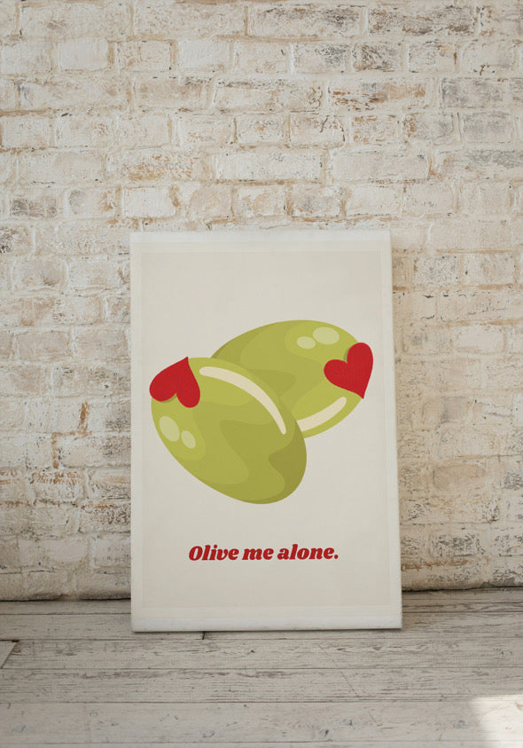 Affiche "Olive me alone" - BACI ARTE