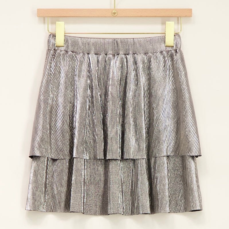 Jupe plissée argentée - My Jewellery