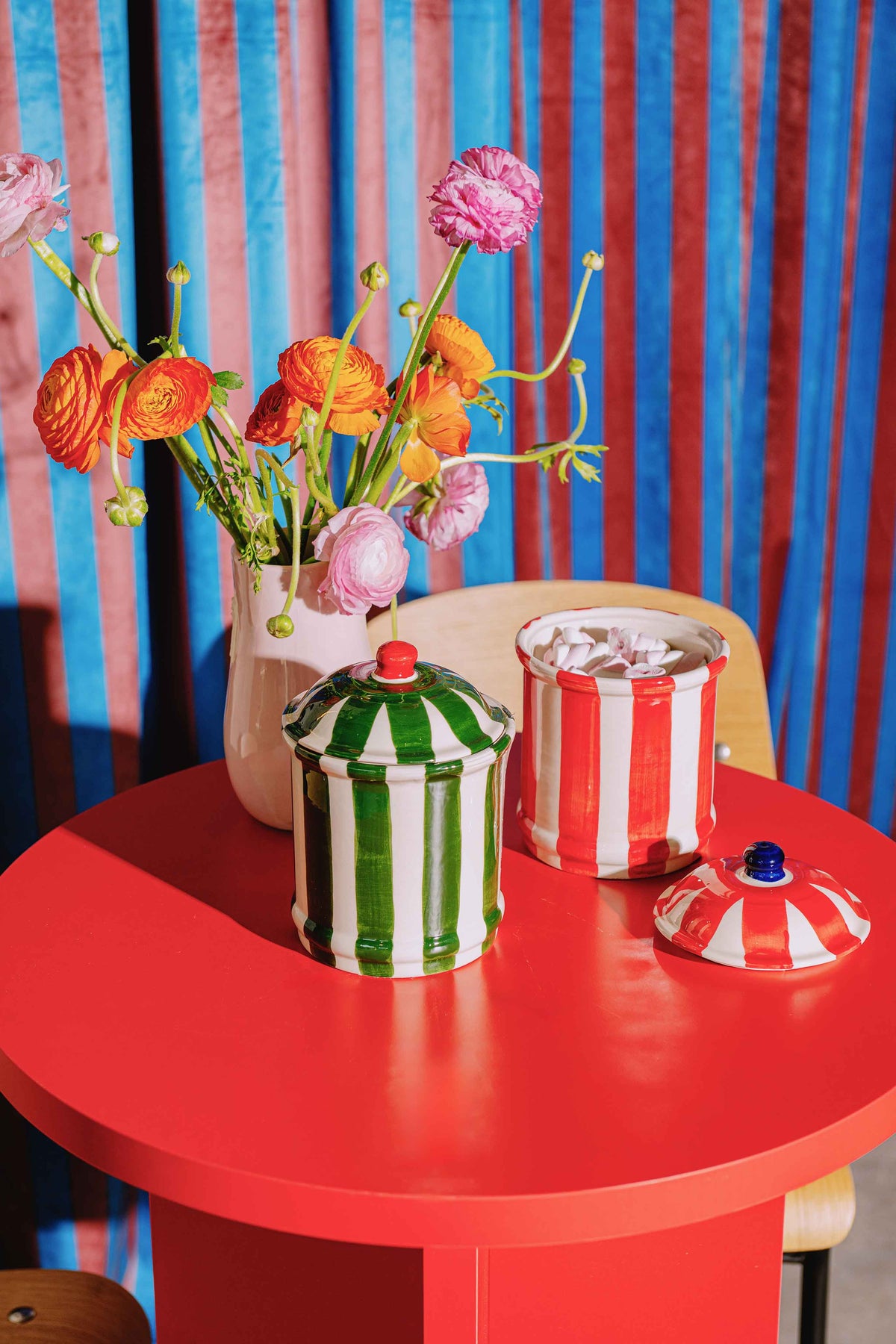 "Bonnie" Ceramic Kitchen Pot (Red)