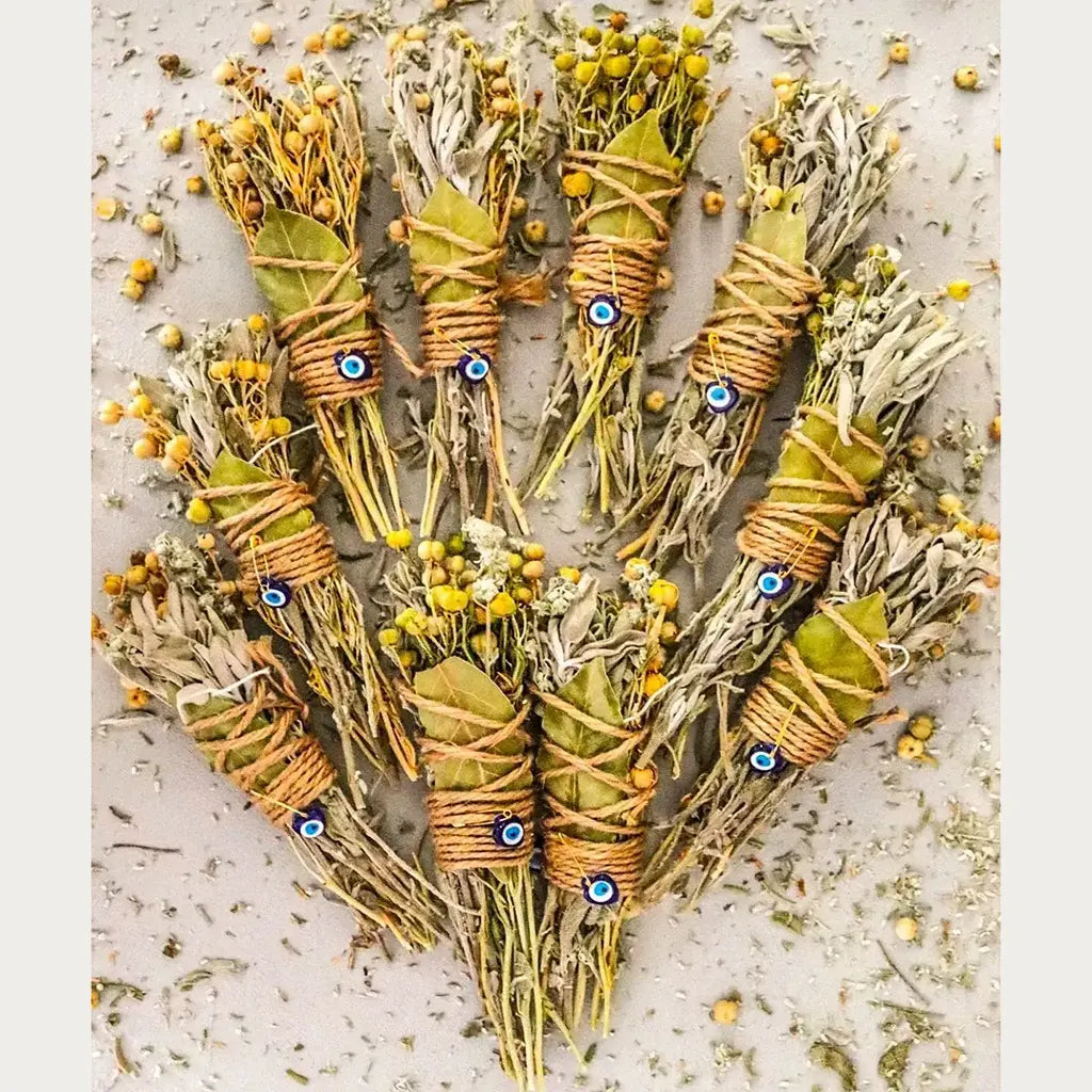 Ensemble d'encens à base de plantes fait main – Purification naturelle