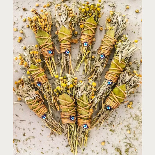 Ensemble d'encens à base de plantes fait main – Purification naturelle