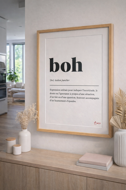 Affiche "Boh" - BACI ARTE