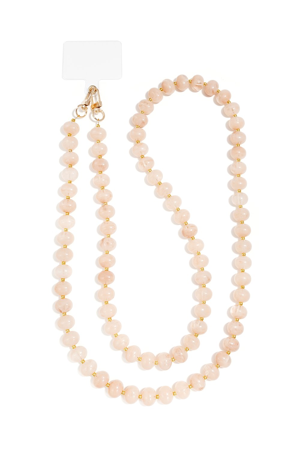 Cordon de téléphone en perles rondes