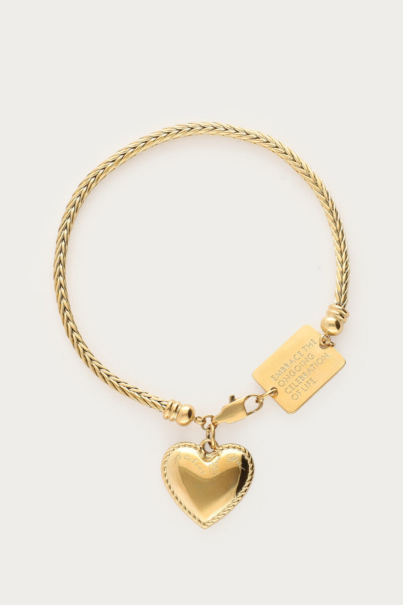 Bracelet Bold avec pendentif cœur