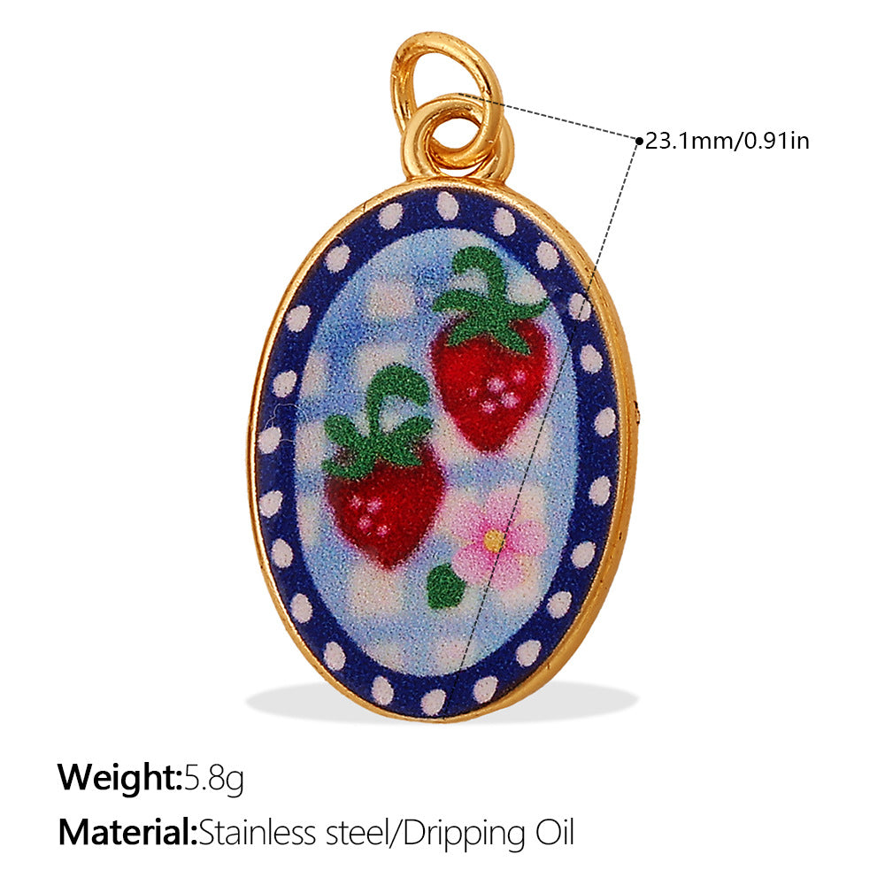Charm with strawberries 