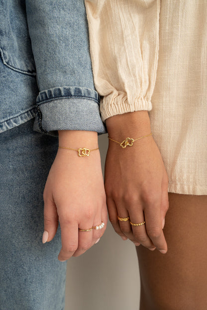 Set de bracelets Forever Connected avec trèfles