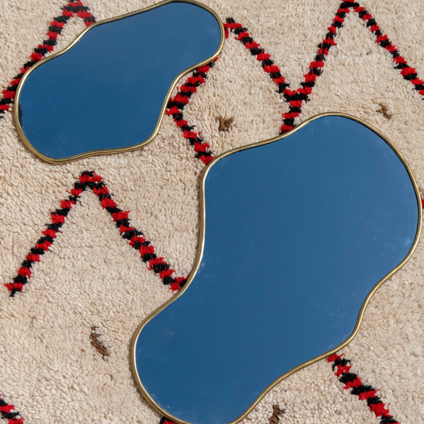 Miroir organique en Laiton