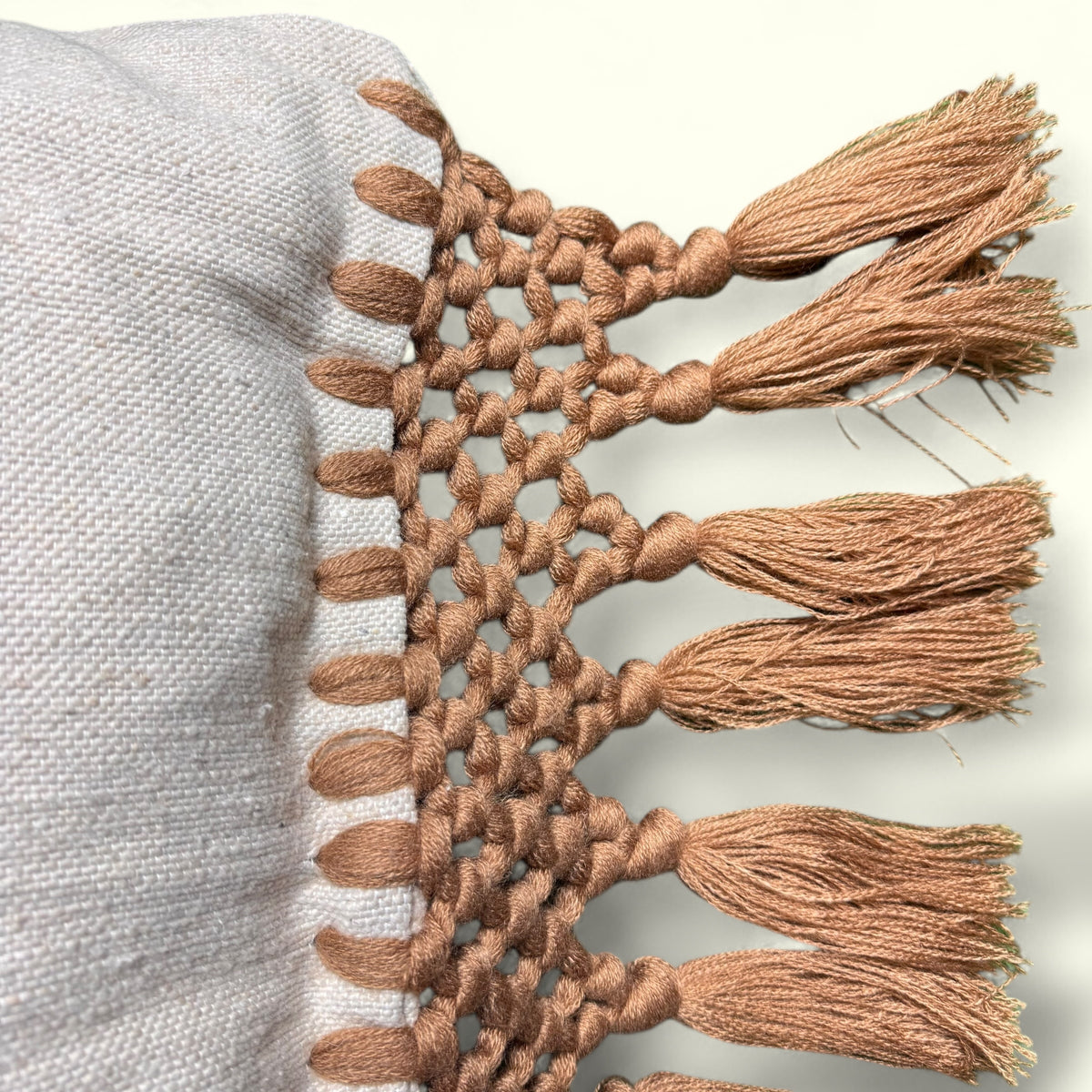 Macrame cushion cover