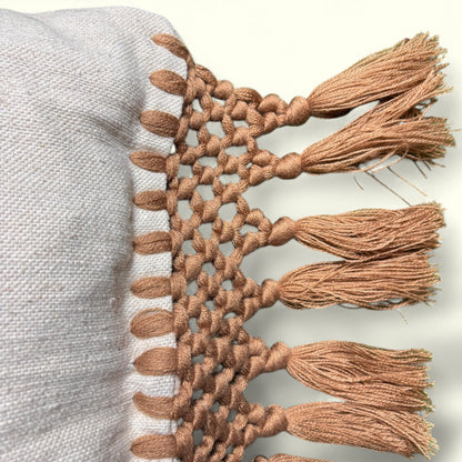 Macrame cushion cover