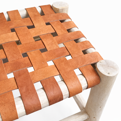 Banc en cuir foncé - PELLA