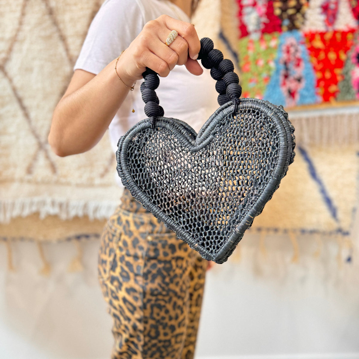 Sac - Raphia cœur