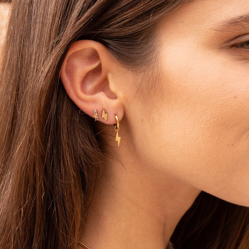 Boucles d’oreilles avec éclair