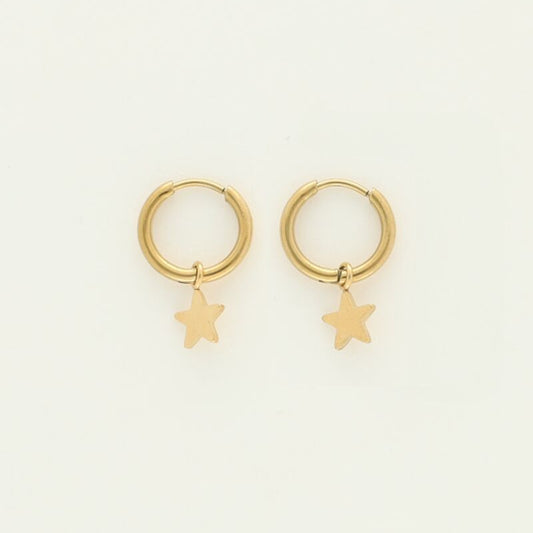 Boucles d’oreilles avec petite étoile