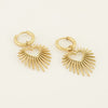 Boucles d’oreilles avec rayon de soleil en cœur