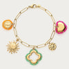 Bracelet à charms Sunrocks avec charms et perles fantaisie