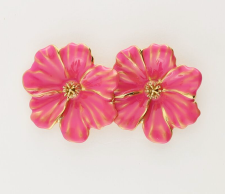 Boucles pink flowers - My Jewellery