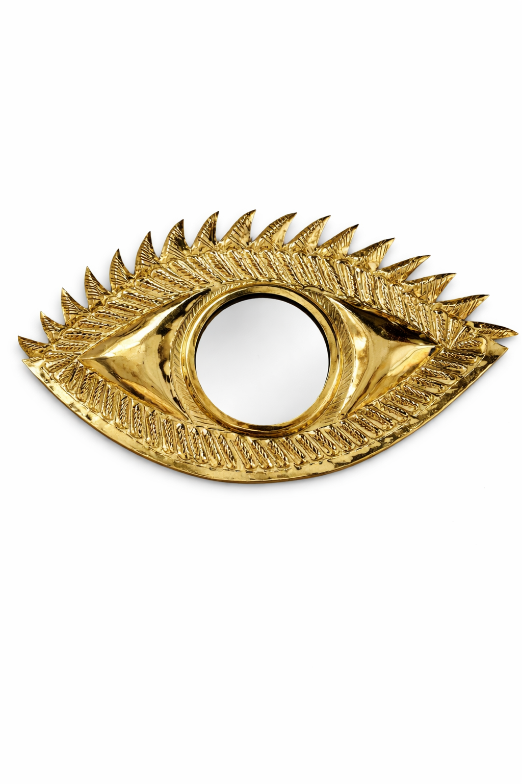 Oeil miroir en laiton- AYIN