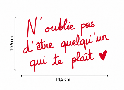 Stickers miroir - N'oublie pas