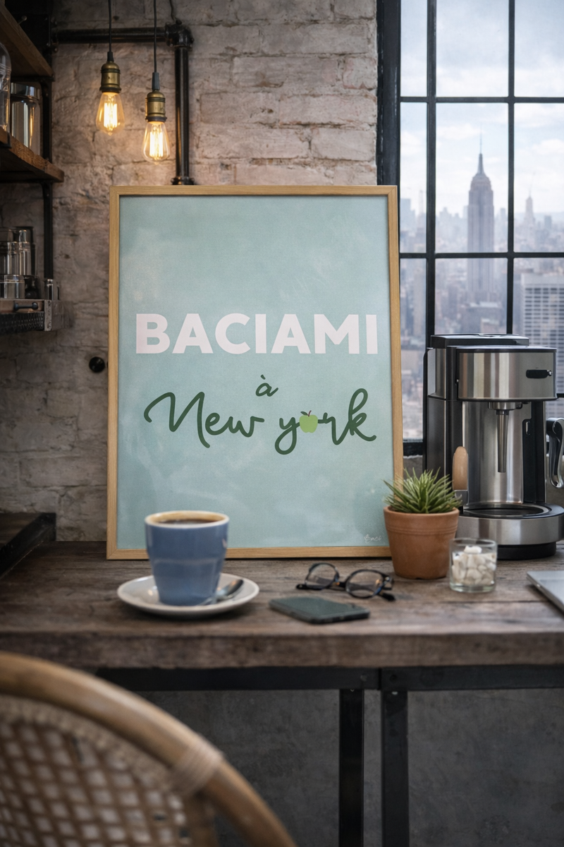Affiche "Baciami à New York" BACI ARTE