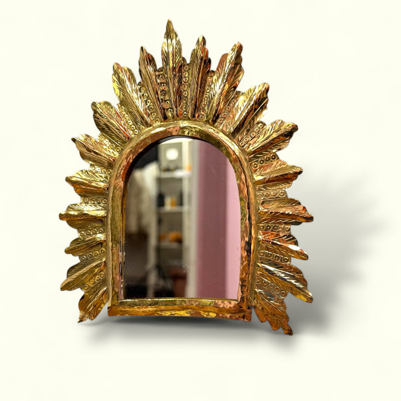 Miroir laiton en porte PAONA