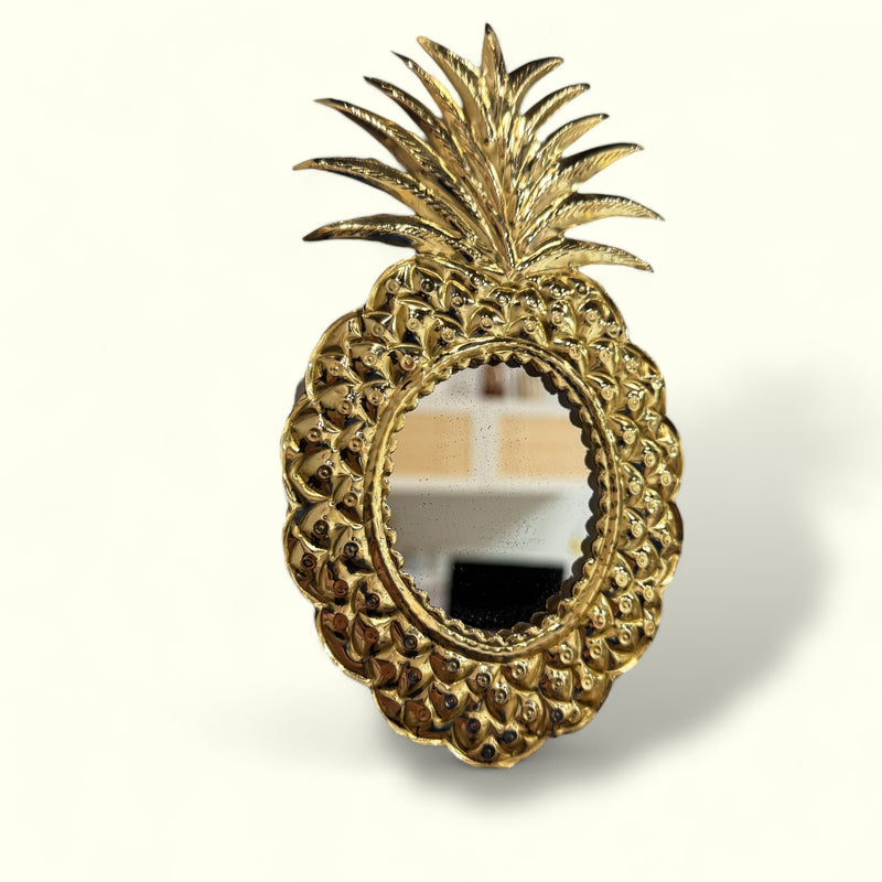 Ananas en laiton avec miroir PINA
