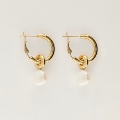 Créoles avec perle - MY JEWELLERY