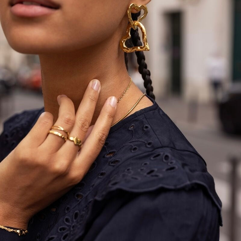 Boucles d'oreilles vintage avec cœurs - MY JEWELLERY