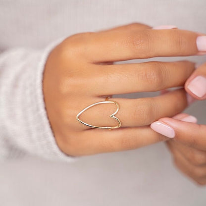 Bague ajustable coeur - MyJewellery