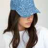 Casquette en denim bleu avec des roses - My Jewellery