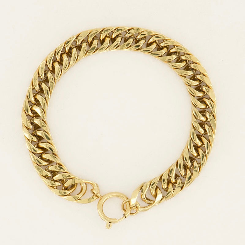 Iconic link bracelet with round clasp