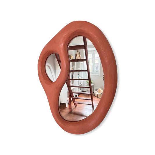Miroir - Plâtre saumon  S
