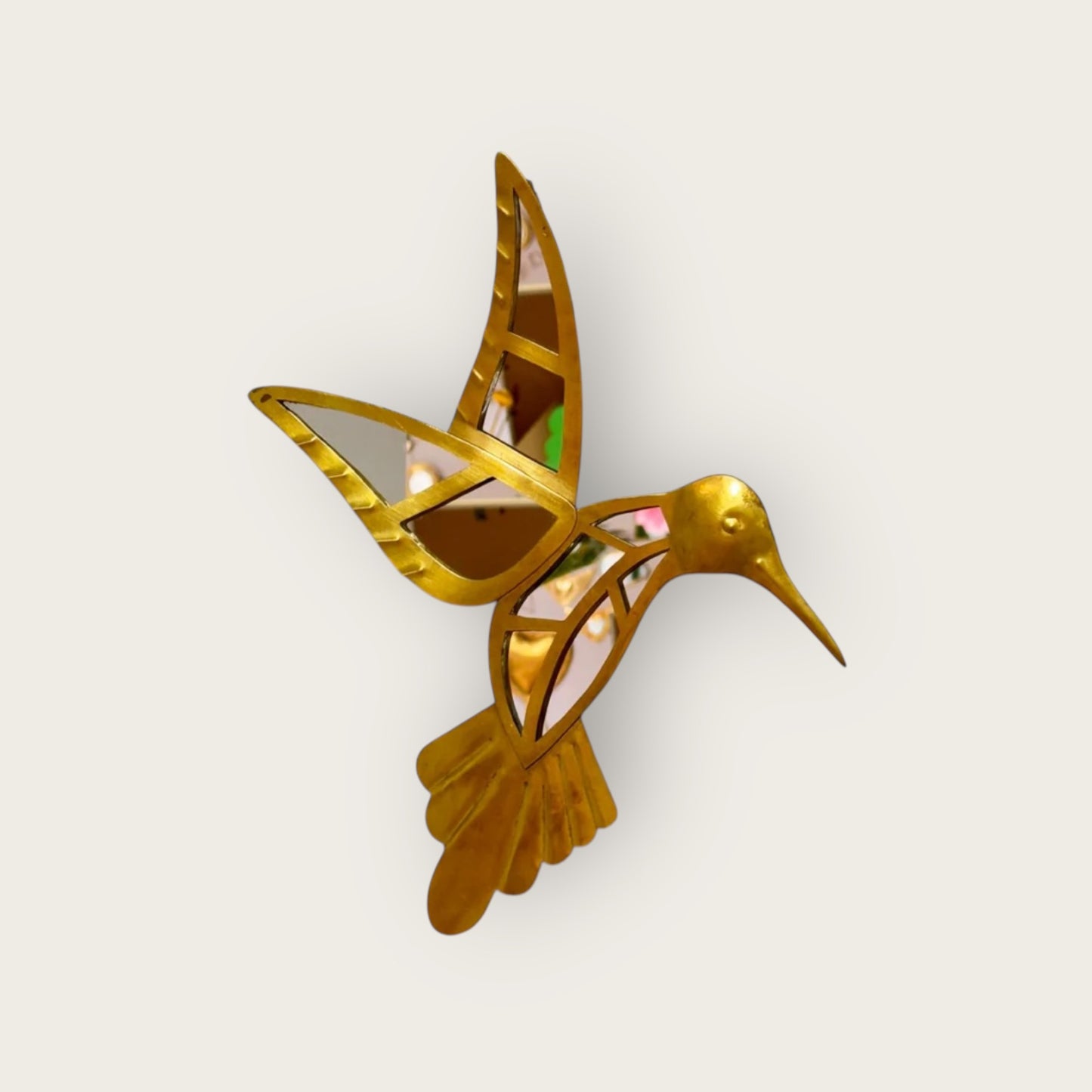 Colibri en laiton avec miroir - COLIBRI