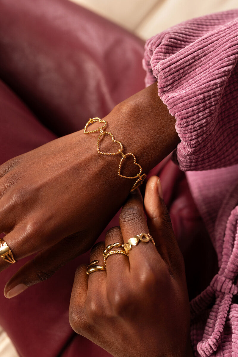 Bracelet iconic avec cœurs