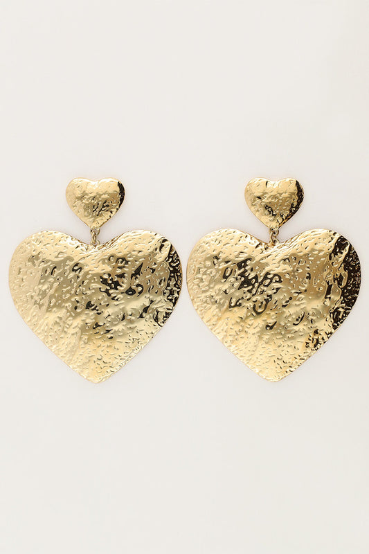 Boucles d’oreilles double cœur