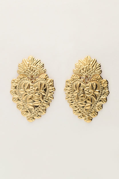Boucles d’oreilles coeur mexicain
