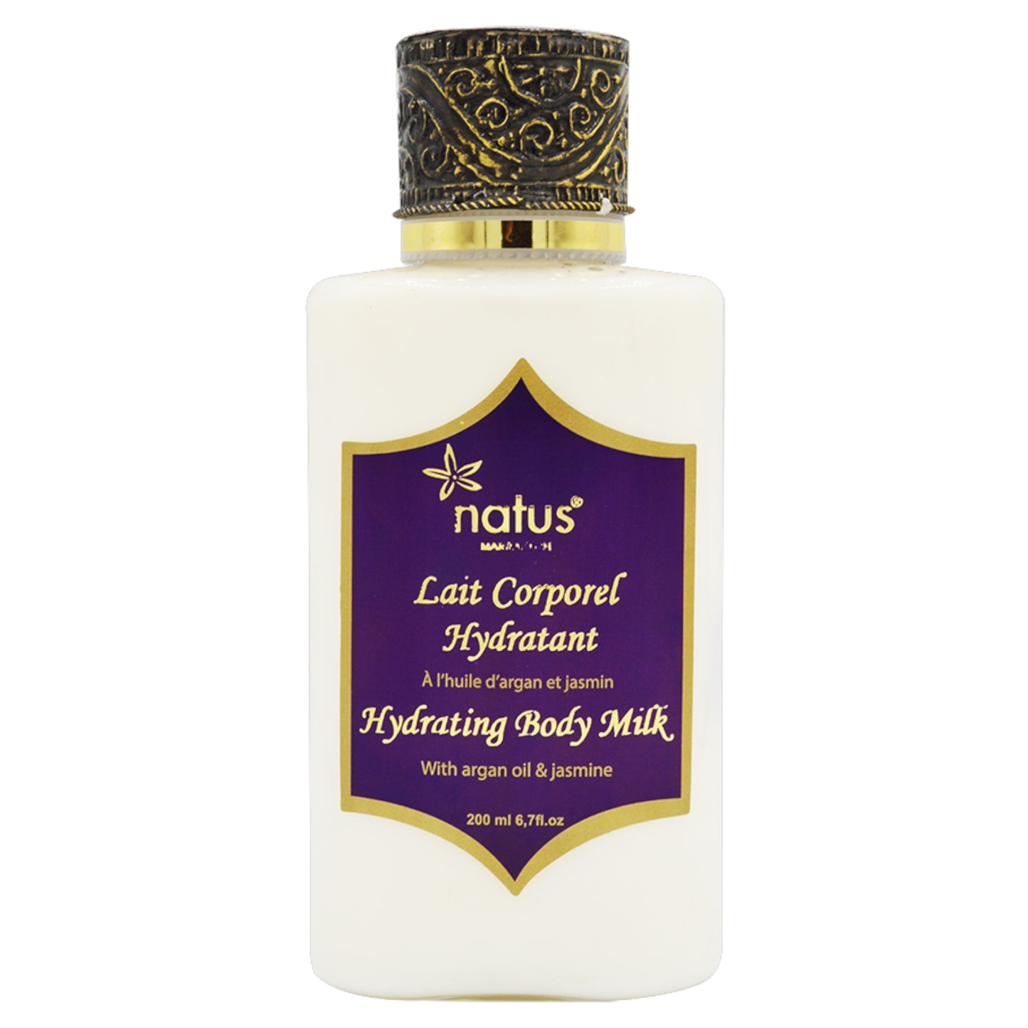 LAIT CORPOREL HYDRATANT À L'HUILE D'ARGAN 200ML - Natus