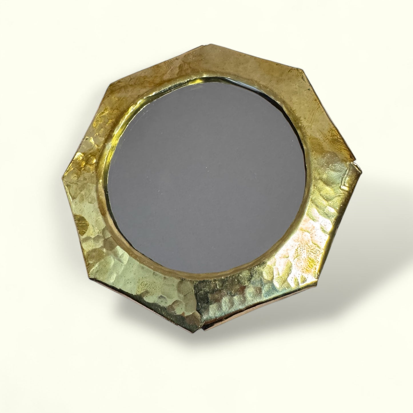 Petit Miroir martelé & Trou en laiton - MARTAL