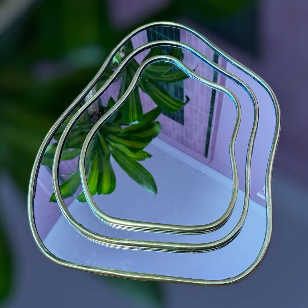 Miroir en laiton - YASMINE