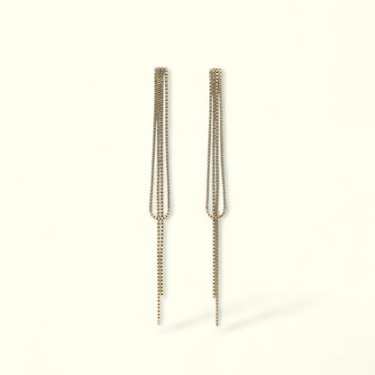 Boucles d'oreilles Starry avec longs cordons