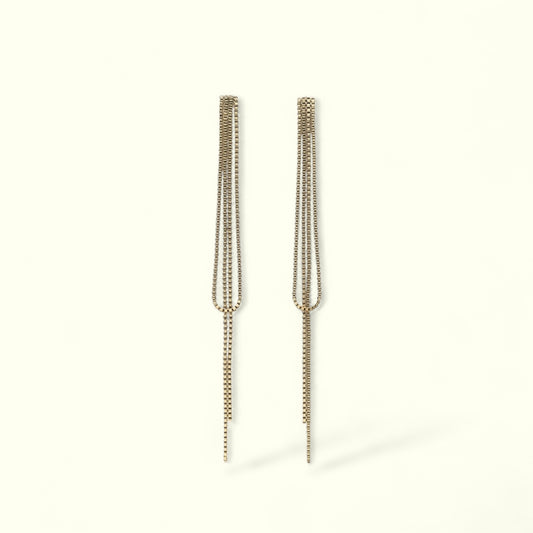 Boucles d'oreilles Starry avec longs cordons