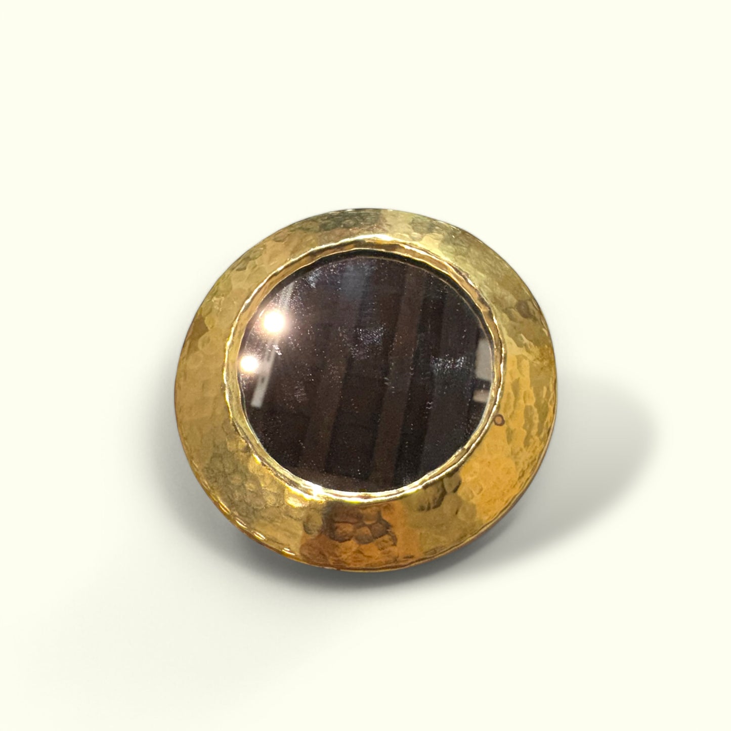 Petit Miroir martelé & Trou en laiton - MARTAL