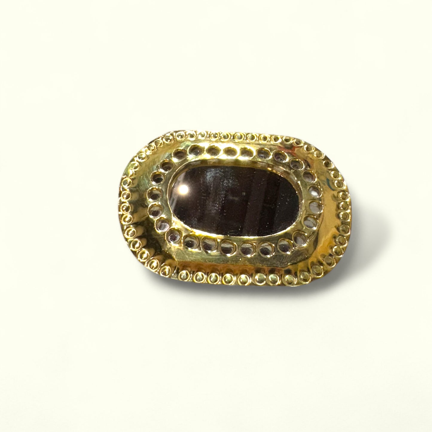 Petit Miroir martelé & Trou en laiton - MARTAL