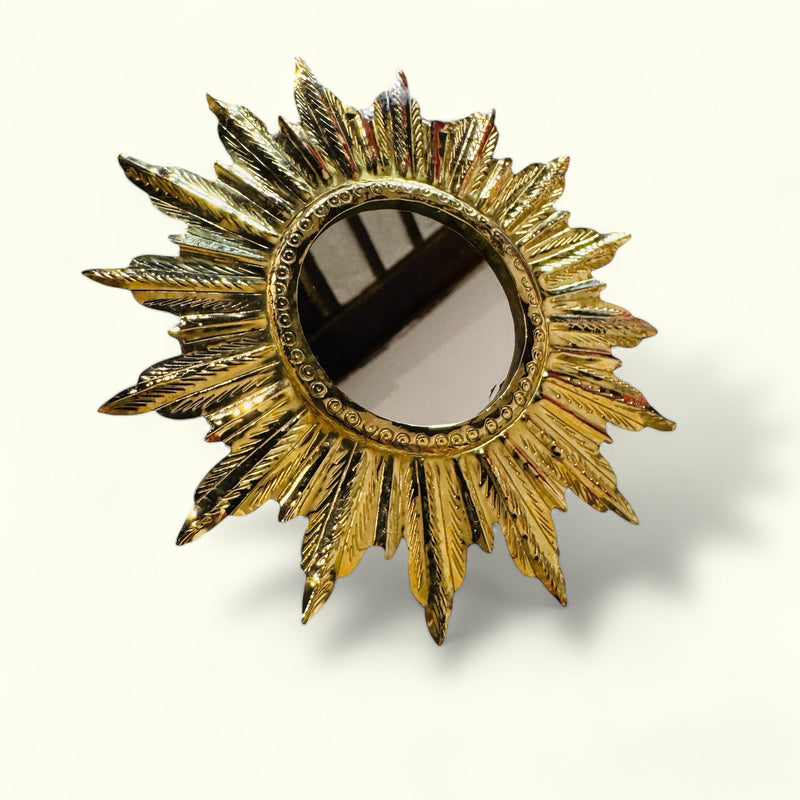 Soleil en laiton avec miroir FLOCK