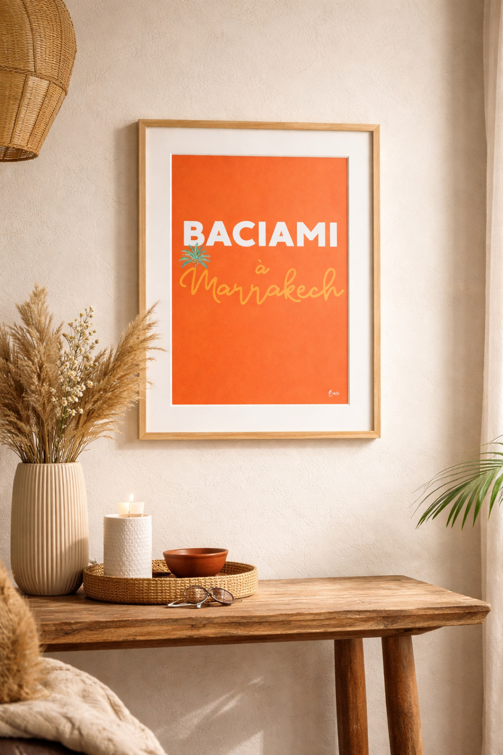 Affiche "Baciami a Marrakech" - BACI ARTE
