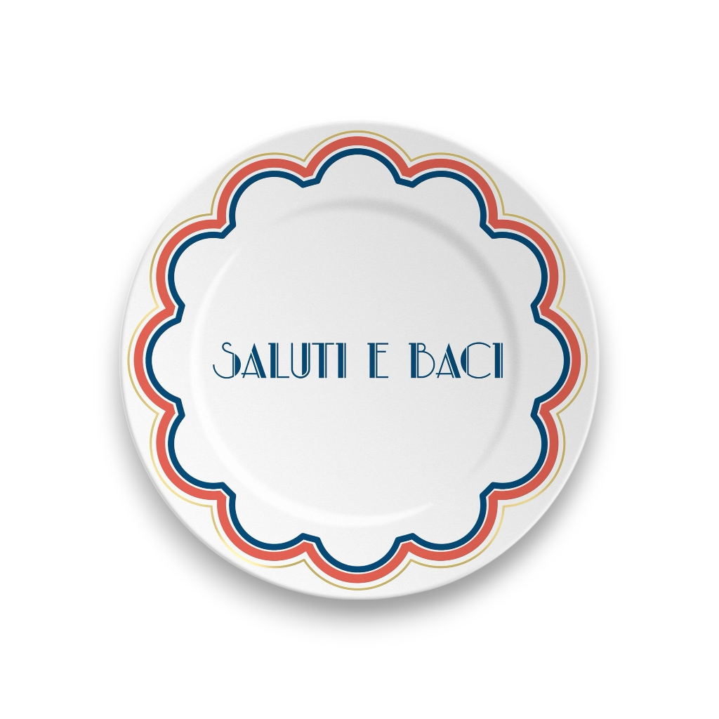 Plate - SALUTI E BACI